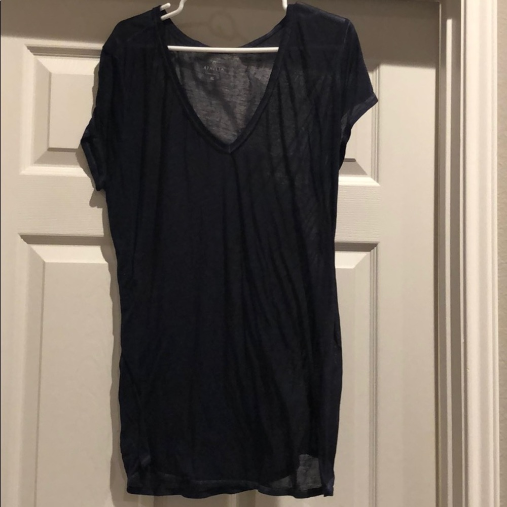 Athleta tee xl burnout/shear